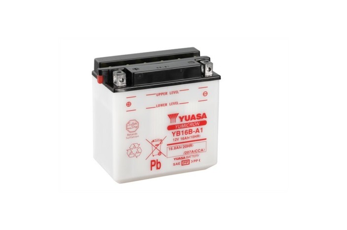 Batterie YUASA conventionnelle sans pack acide - YB16BA-1