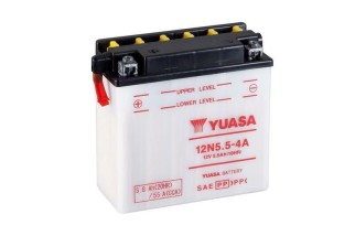 Batterie YUASA conventionnelle sans pack acide - 12N5.5-4A