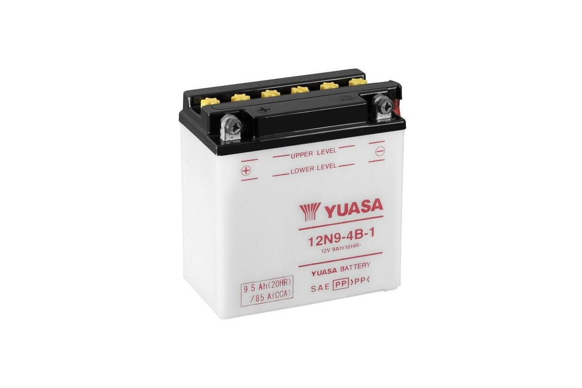 Batterie YUASA conventionnelle sans pack acide - 12N9-4B-1 Batterie YUASA conventionnelle sans pack acide - 12N9-4B-1