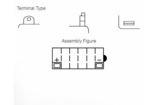 Batterie YUASA conventionnelle sans pack acide - 12N9-4B-1