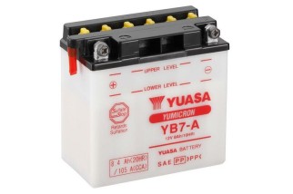 Batterie YUASA conventionnelle sans pack acide - YB7-A