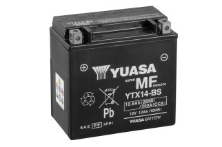 Batterie YUASA sans entretien avec pack acide - YTX14-BS