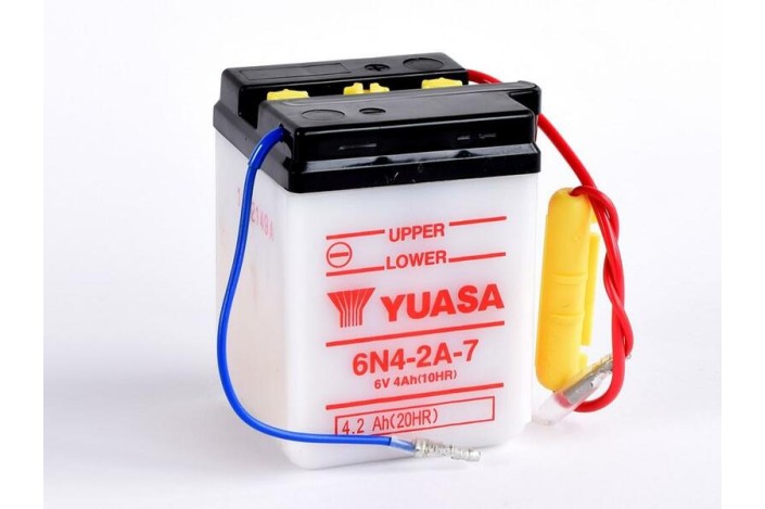 Batterie YUASA conventionnelle sans pack acide - 6N4-2A-7