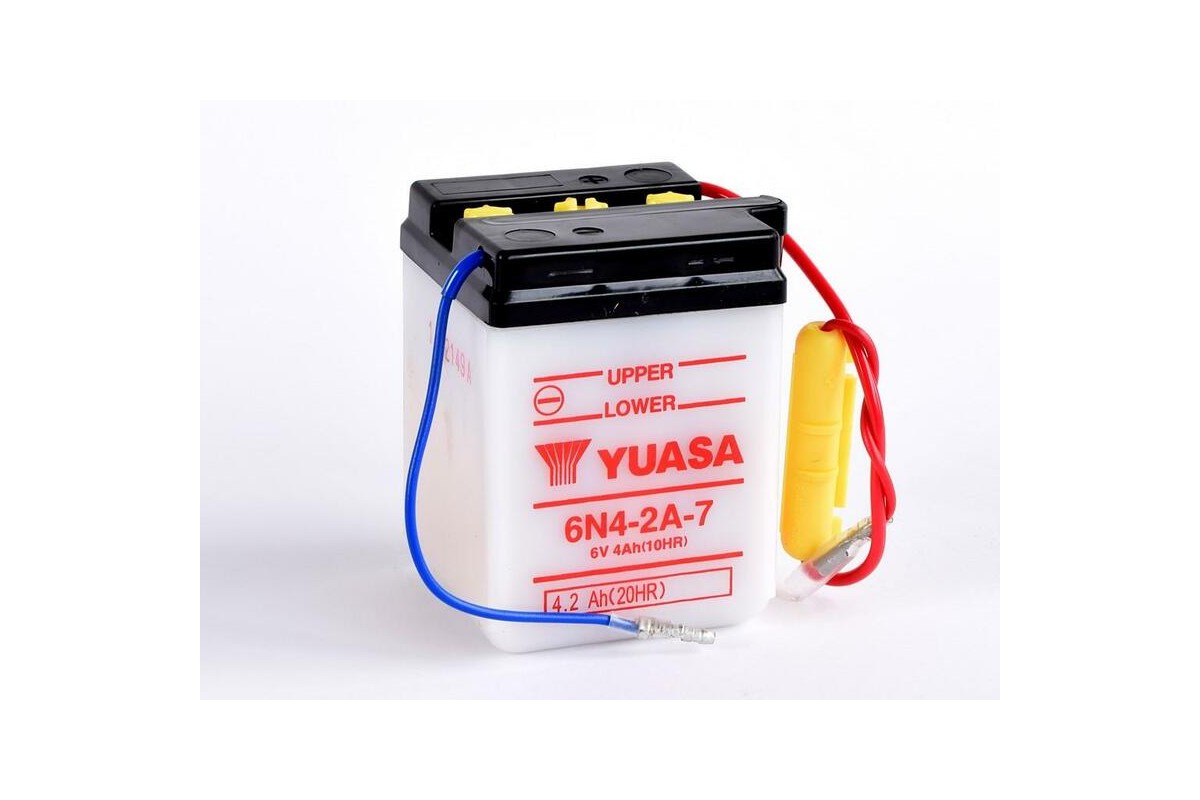 Batterie YUASA conventionnelle sans pack acide - 6N4-2A-7