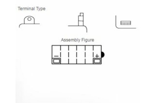 Batterie YUASA conventionnelle sans pack acide - 12N5.5A-3B