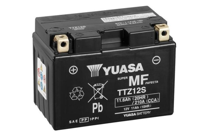 Batterie YUASA sans entretien avec pack acide - TTZ12S