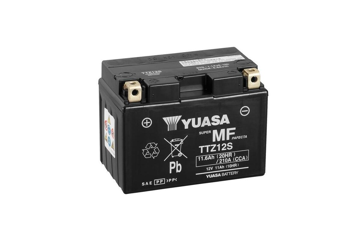 Batterie YUASA sans entretien avec pack acide - TTZ12S