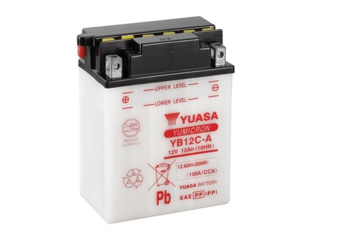 Batterie YUASA conventionnelle sans pack acide - YB12C-A