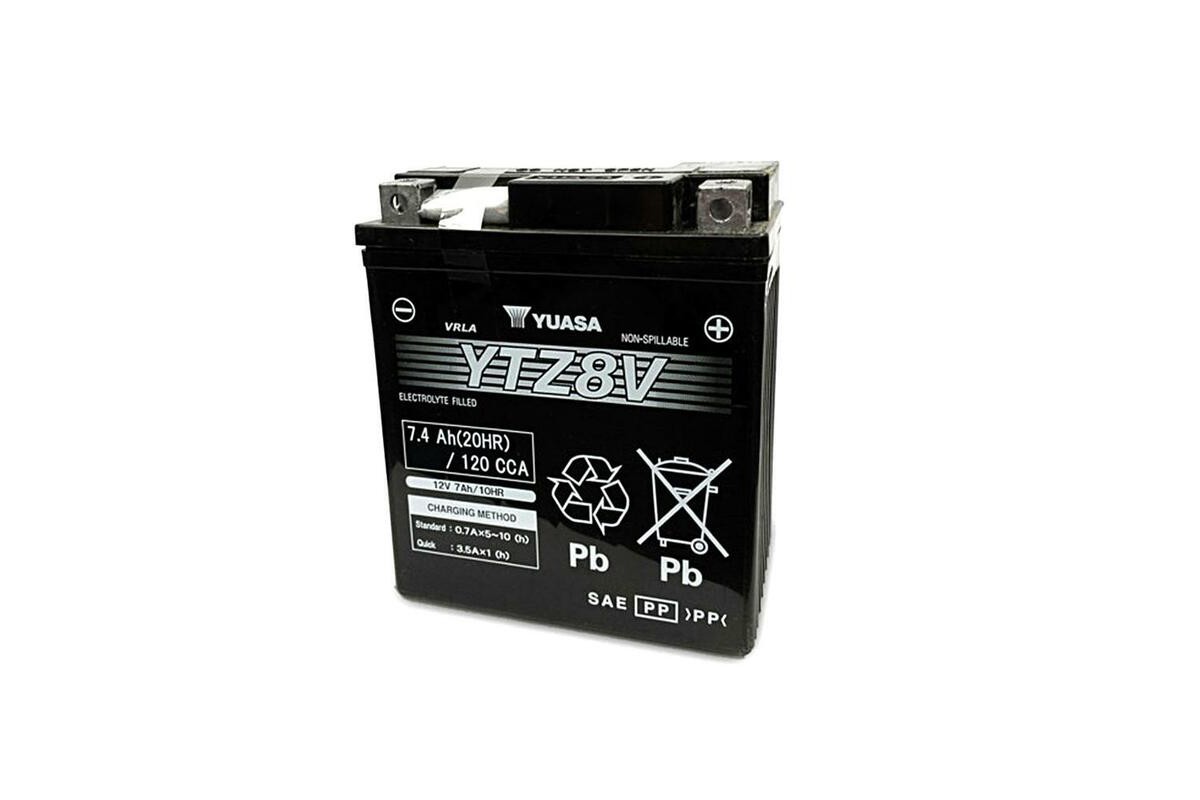 Batterie YUASA W/C sans entretien activé usine - YTZ8V Batterie YUASA W/C sans entretien activé usine - YTZ8V