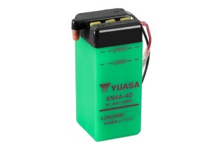 Batterie YUASA conventionnelle sans pack acide - 6N4A-4D