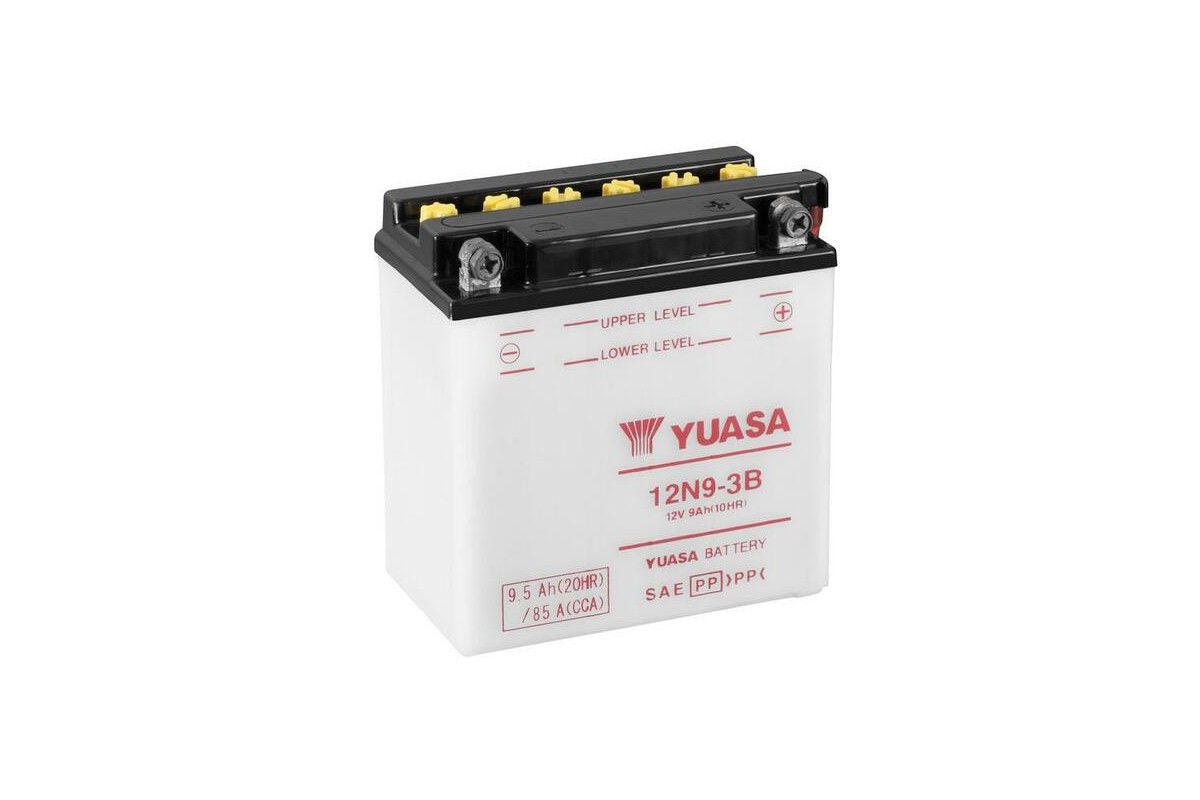 Batterie YUASA conventionnelle sans pack acide - 12N9-3B