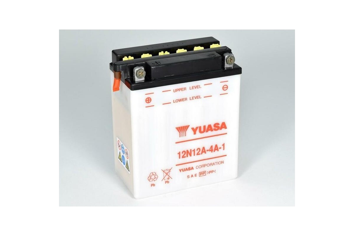 Batterie YUASA conventionnelle sans pack acide - 12N12A-4A-1 Batterie YUASA conventionnelle sans pack acide - 12N12A-4A-1