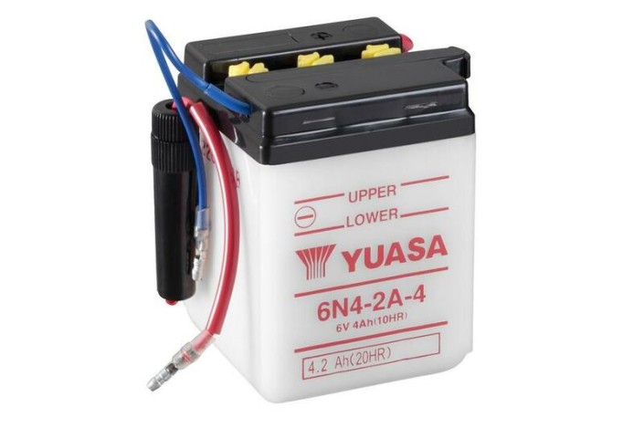 Batterie YUASA conventionnelle sans pack acide - 6N4-2A-4