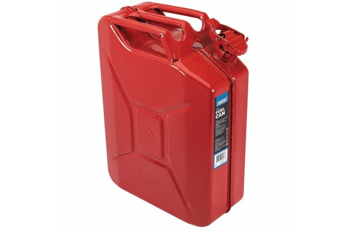 Bidon de carburant en acier DRAPER - rouge 20L