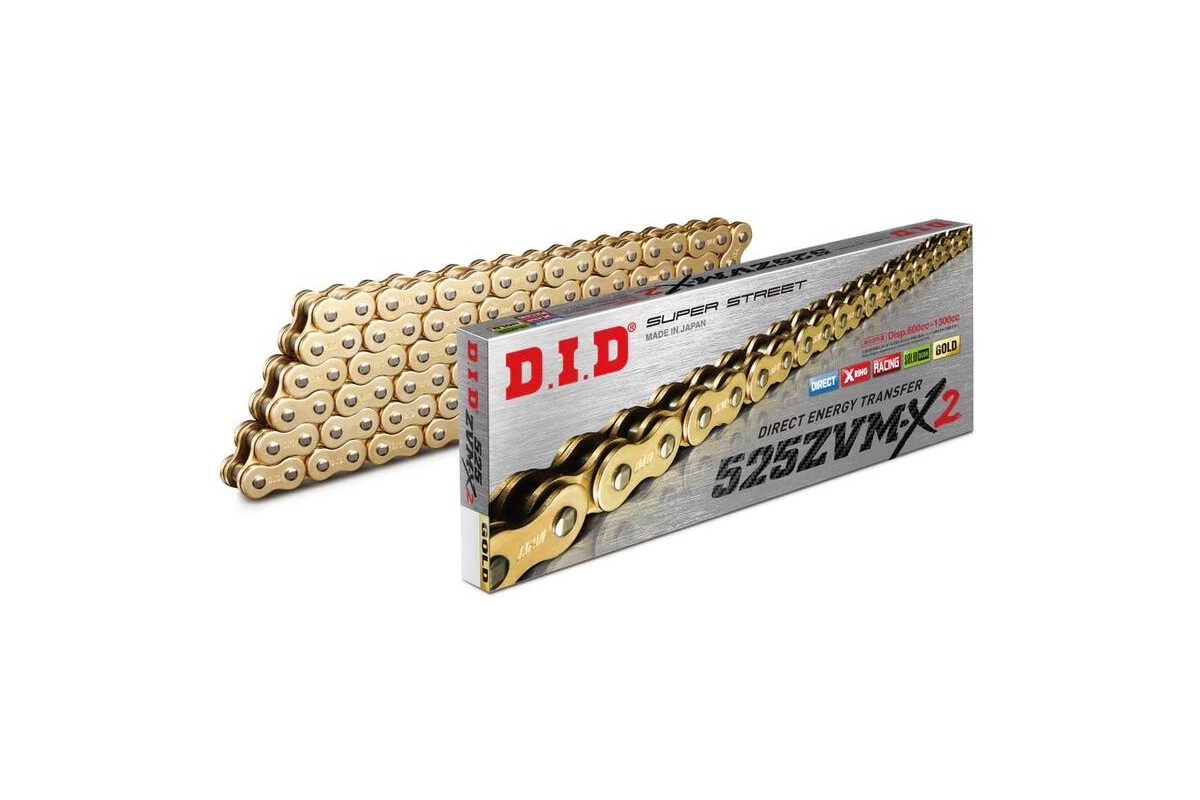 Kit chaîne DID/PBR 525ZVM-X2 16/40 super-renforcé - couronne standard