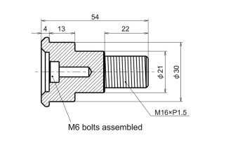 DAYTONA Adapter For Barend Mirror Yam. MT07/09 XSR900