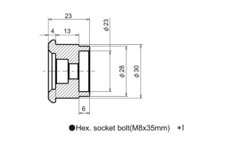 DAYTONA Adapter For Barend Mirror Kawa Z1000/800 , ER-6N