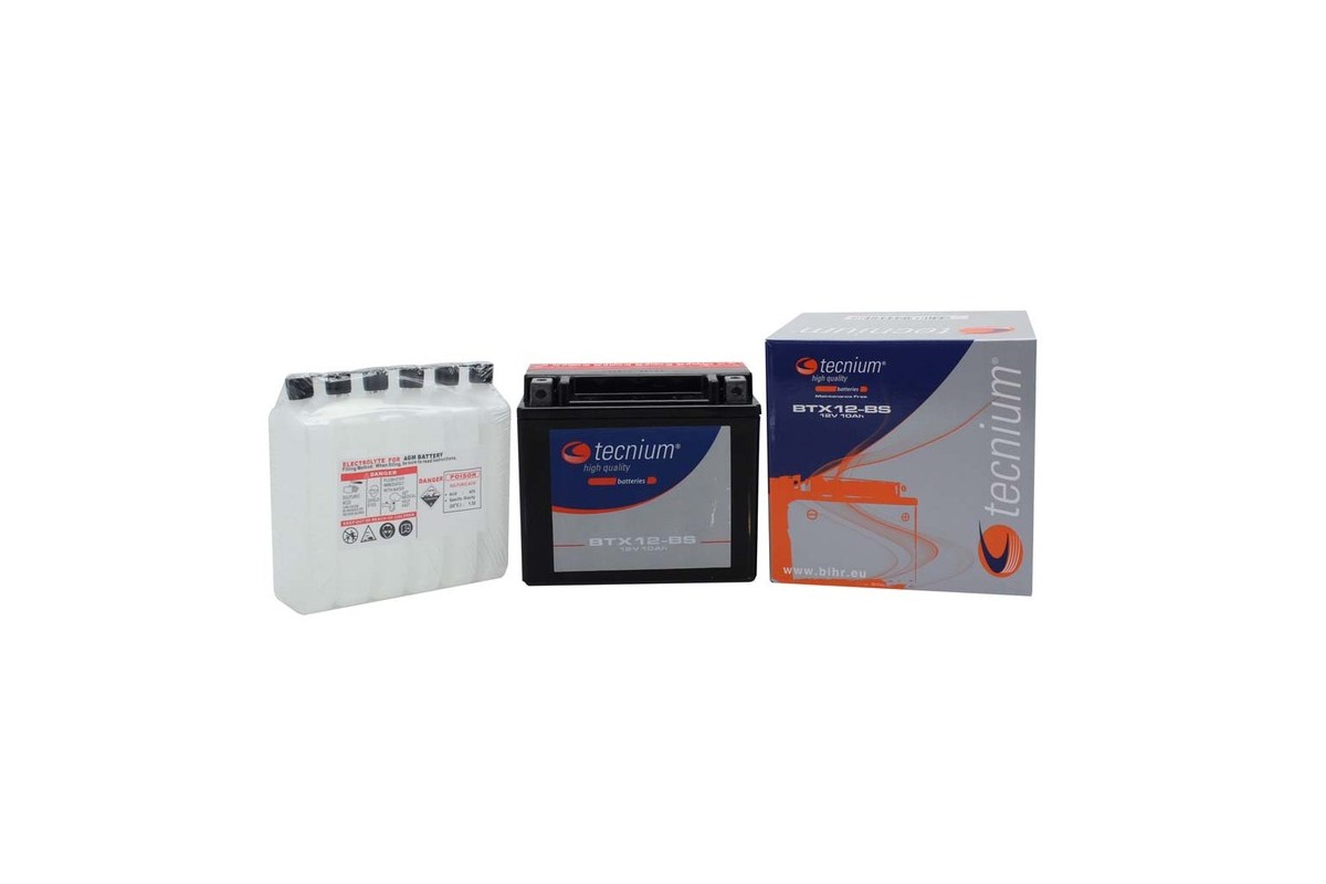 Batterie TECNIUM sans entretien avec pack acide - BTX14-BS