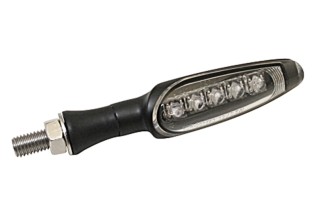 KOSO LED-Indicator , Matt Black, E-mark, Piece