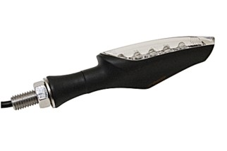 KOSO LED-Indicator , Matt Black, E-mark, Piece