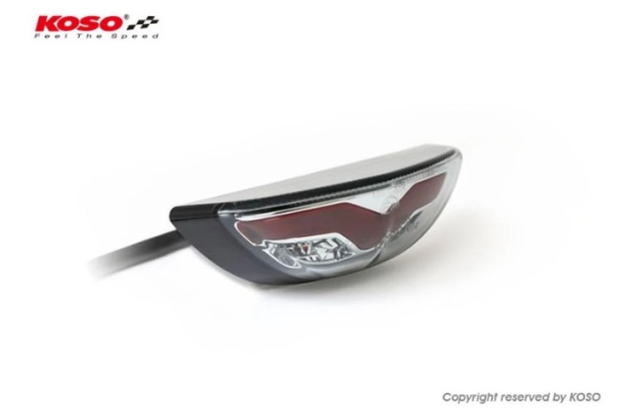 KOSO Led-Taillight, Smoke GT-03, e-mark.
