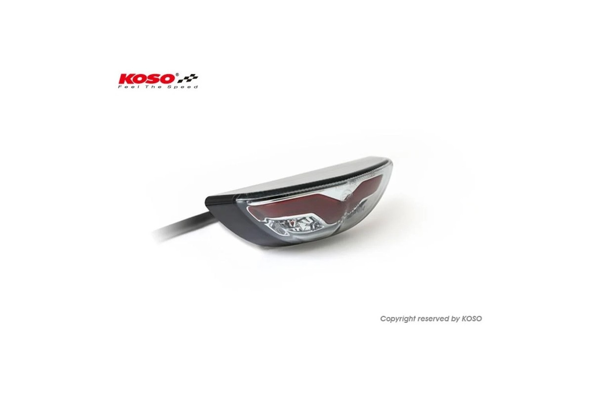 KOSO Led-Taillight, Smoke GT-03, e-mark.