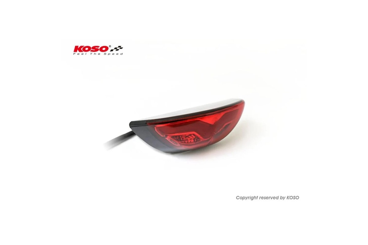 KOSO Led-Taillight, Red GT-03, e-mark.