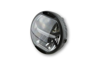 KOSO LED Headlight, Black, Side Mount