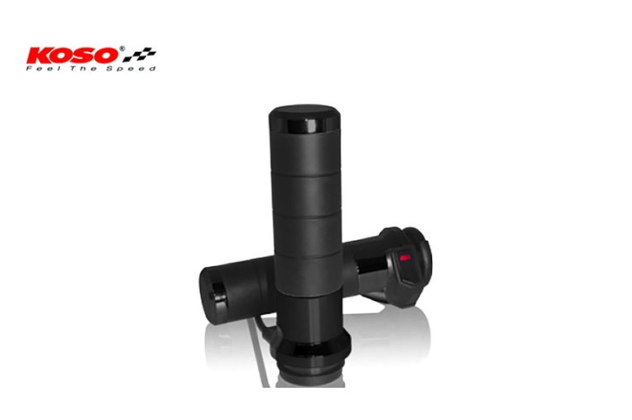 KOSO Hot Grips For HD With Normal Gas, Black