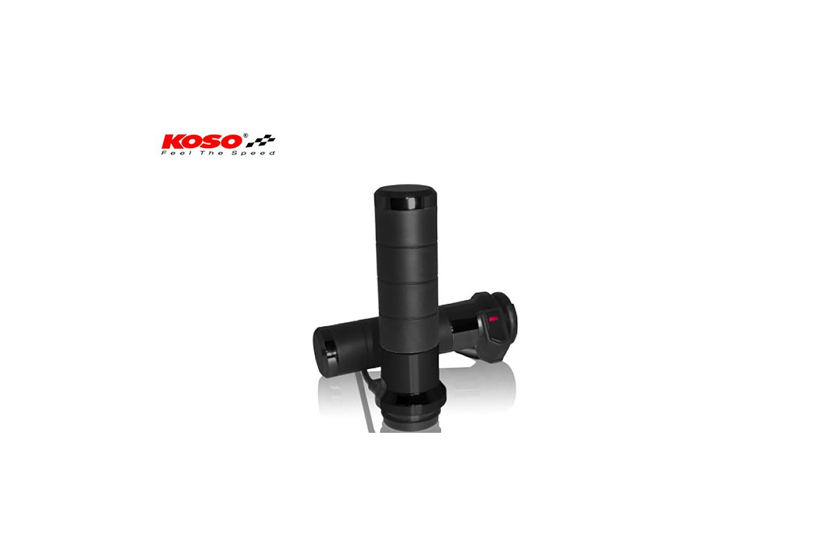 KOSO Hot Grips For HD With Normal Gas, Black