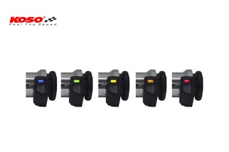 KOSO Hot Grips For HD With Normal Gas, Black