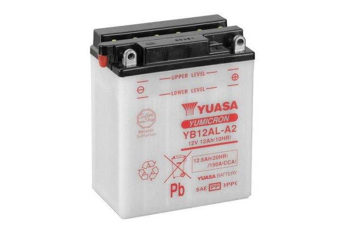 Batterie YUASA conventionnelle sans pack acide - YB12AL-A2