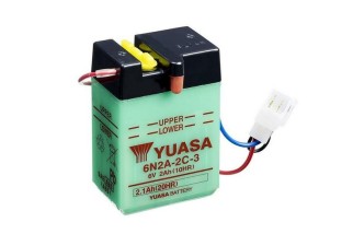 Batterie YUASA conventionnelle sans pack acide - 6N2A-2C-3