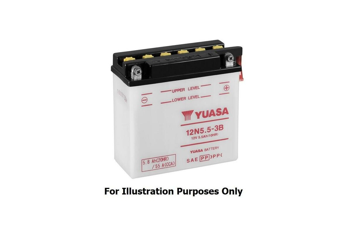 Batterie YUASA conventionnelle sans pack acide - 12N24-3A Batterie YUASA conventionnelle sans pack acide - 12N24-3A
