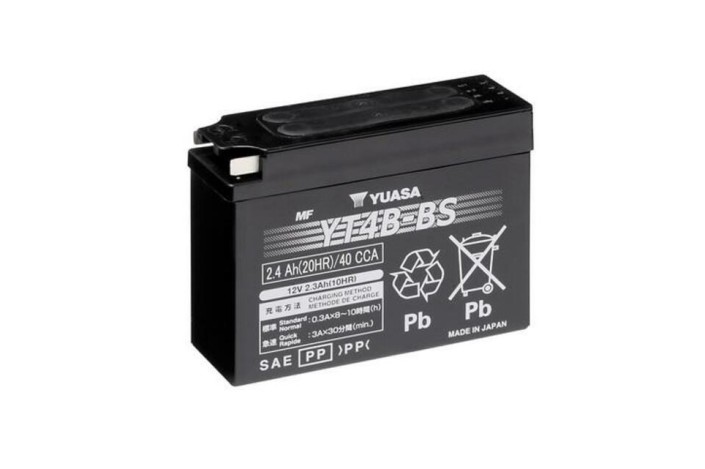 Batterie YUASA sans entretien avec pack acide - YT4B-BS