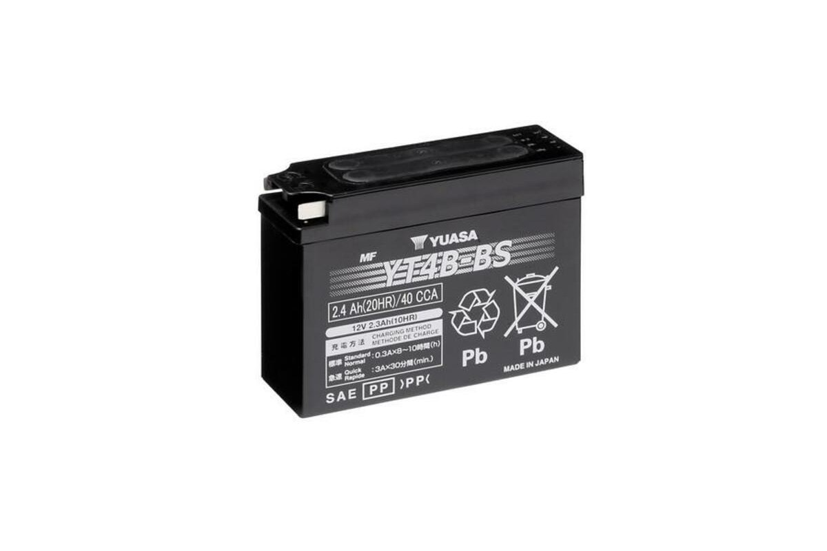Batterie YUASA sans entretien avec pack acide - YT4B-BS Batterie YUASA sans entretien avec pack acide - YT4B-BS
