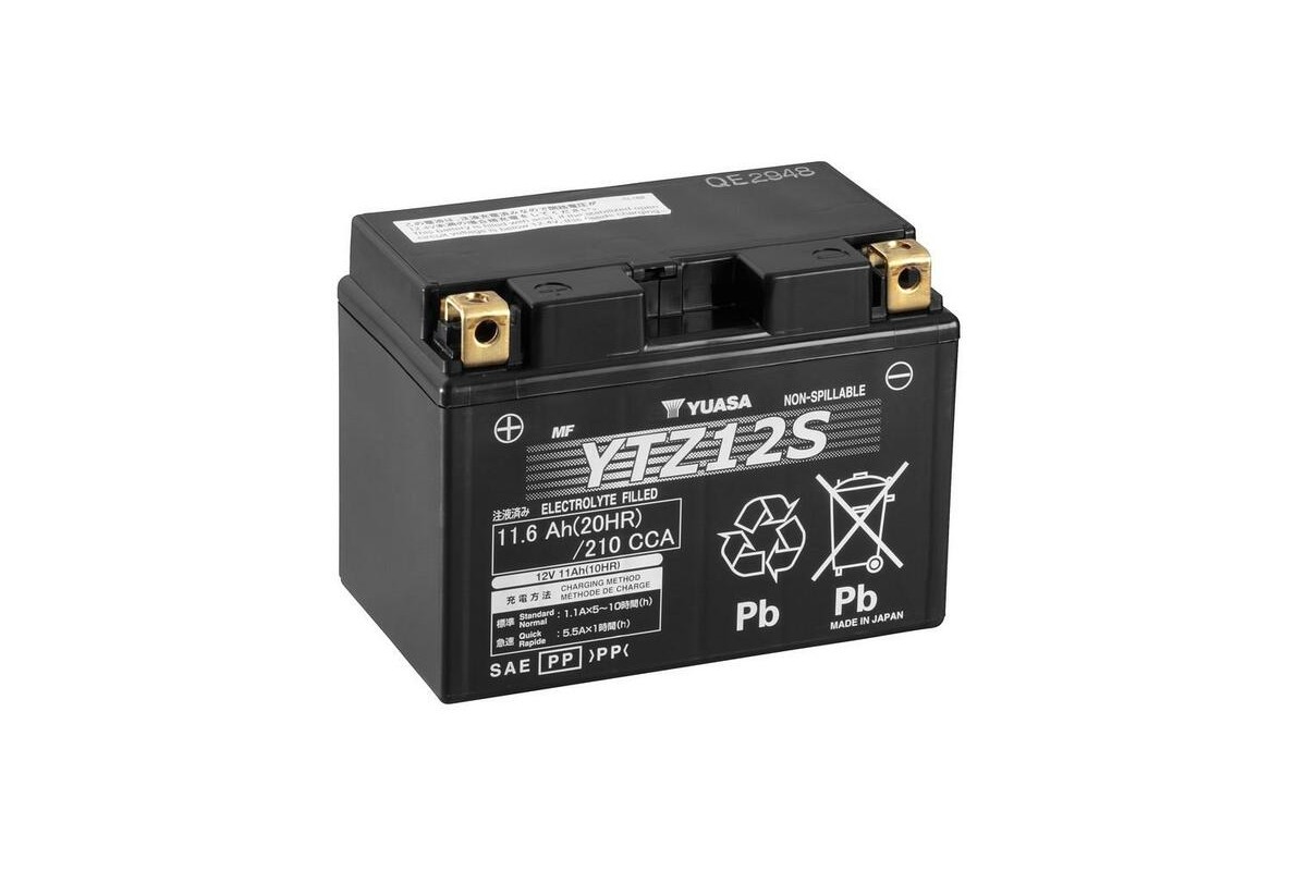 Batterie YUASA W/C sans entretien activé usine - YTZ12S