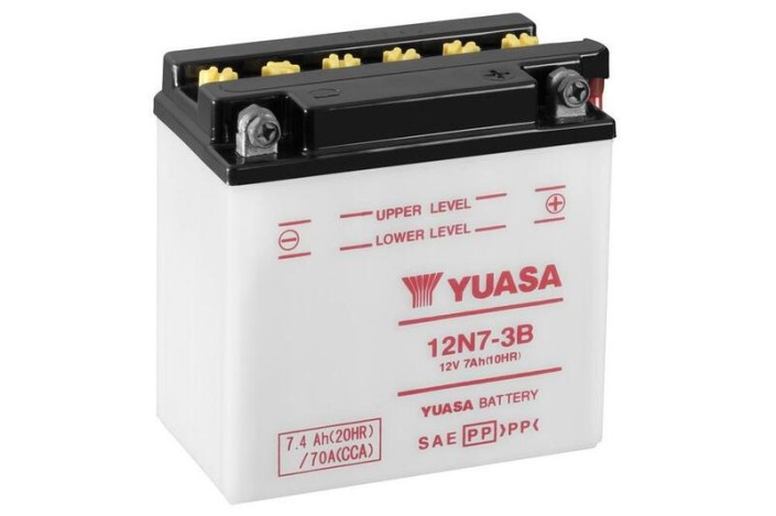 Batterie YUASA conventionnelle sans pack acide - 12N7-3B