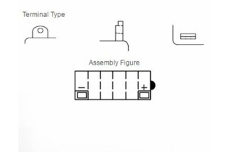 Batterie YUASA conventionnelle sans pack acide - 12N7-3B