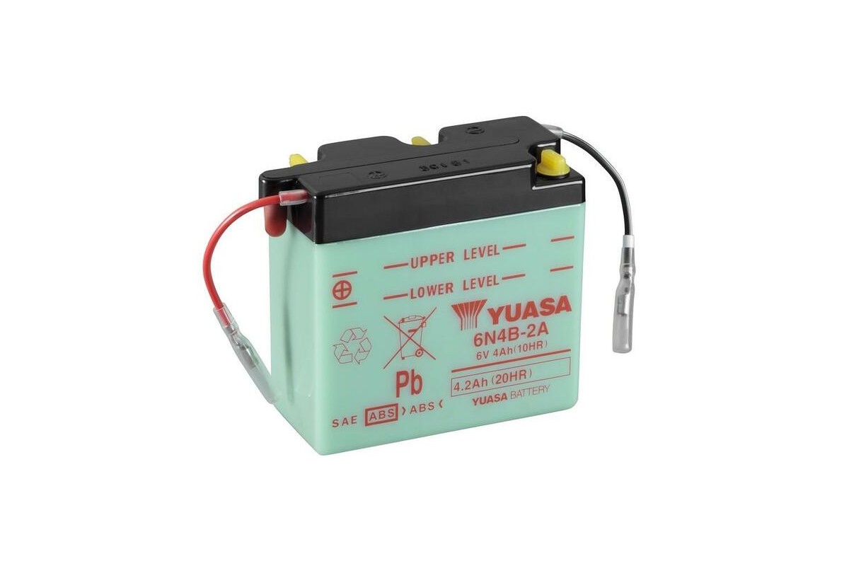 Batterie YUASA conventionnelle sans pack acide - 6N4B-2A