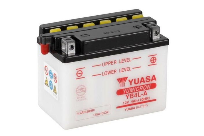 Batterie YUASA conventionnelle sans pack acide - YB4L-A