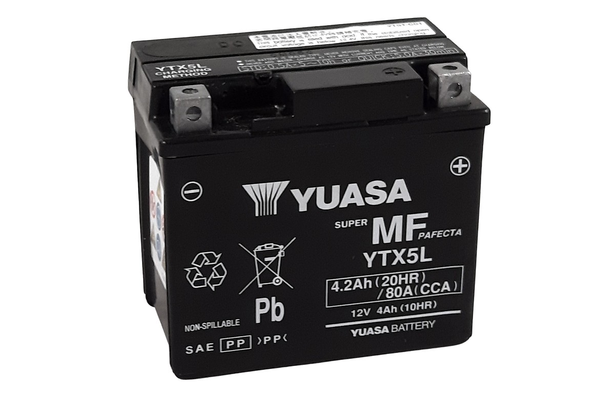Batterie YUASA W/C sans entretien activée usine - YTX5L FA