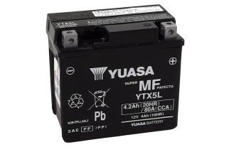 Batterie YUASA W/C sans entretien activée usine - YTX5L FA
