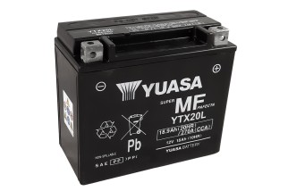 Batterie YUASA W/C sans entretien activée usine - YTX20L FA