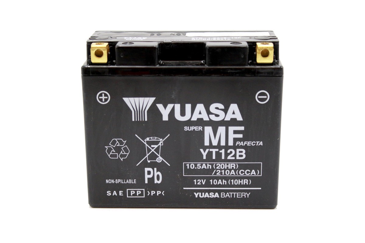 Batterie YUASA W/C sans entretien activée usine - YT12B FA