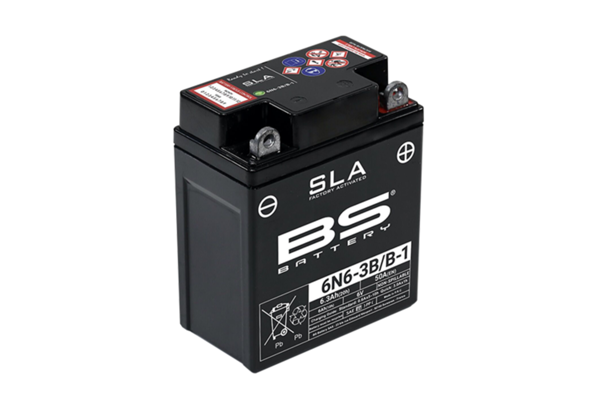 Batterie BS BATTERY SLA sans entretien activé usine - 6N6-3B/B-1