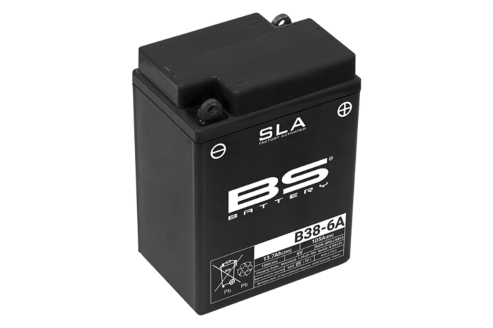 Batterie BS BATTERY SLA sans entretien activé usine - B38-6A