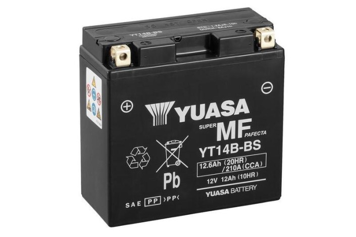 Batterie YUASA sans entretien activée usine - YT14B FA