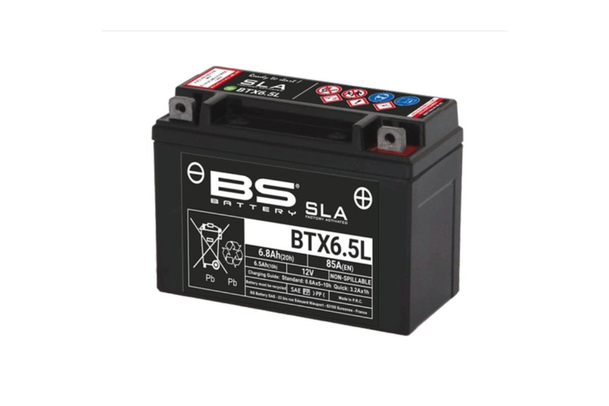 Batterie BS BATTERY SLA sans entretien activée usine - BTX6.5L 