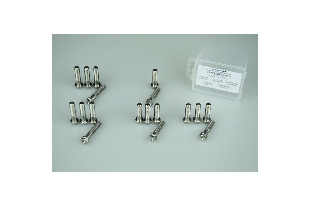 Kit vis train avant SCAR 18 vis titane